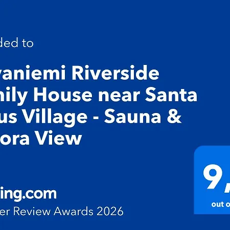 Riverside Family House Near Santa Claus Village - Sauna & Aurora View דירה רובניימי