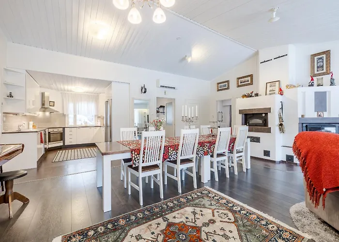 Apartamento Riverside Family House Near Santa Claus Village - Sauna & Aurora View *